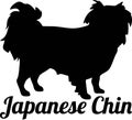 Japanese Chin silhouette real word
