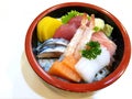 Japanese Chirashi Bowl Royalty Free Stock Photo