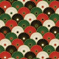 Japanese chrysanthemum pattern