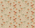 Japanese Classic Petal Flower Vector Seamless Pattern