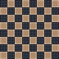 Japanese Classic Plaid Vector Seamless Pattern