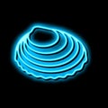 japanese cockle neon glow icon illustration
