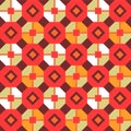 Japanese Colorful Octagon Vector Seamless Pattern