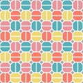 Japanese Colorful Octagon Vector Seamless Pattern