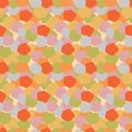 Japanese Colorful Overlap Stone Vector Seamless Pattern