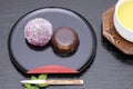 Japanese confectionery, red bean jelly Yokan