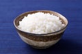 Japanese cooked white rice in a bowl Royalty Free Stock Photo