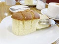 Japanese cotton sponge cake Royalty Free Stock Photo