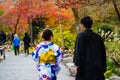 Japanese couple at tenryu-ji, Arashiyama