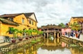 Japanese covered bridge in Hoi An, Vietnam Royalty Free Stock Photo