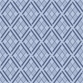 Japanese Cross Diamond Line Vector Seamless Pattern