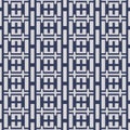 Japanese Cross Line Rectangle Vector Seamless Pattern