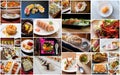 Japanese Cuisine Food Collage Royalty Free Stock Photo