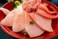 Japanese seafood bowl `kaisendon` Royalty Free Stock Photo