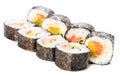 Japanese cuisine. Maki sushi isolate Royalty Free Stock Photo