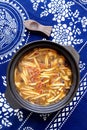 Japanese cuisine mushroom sukiyaki hot pot