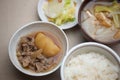 Japanese Cuisine Nikujaga (meat-potato) Royalty Free Stock Photo