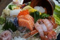 Japanese cuisine sashimi platter Faeroe Islands Royalty Free Stock Photo