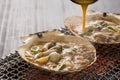 Japanese cuisine, shellfish miso Royalty Free Stock Photo