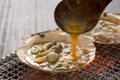 Japanese cuisine, shellfish miso Royalty Free Stock Photo