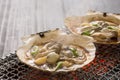 Japanese cuisine, shellfish miso Royalty Free Stock Photo