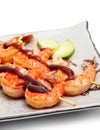 Japanese Cuisine - Skewered Shrimps