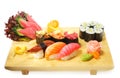 Japanese Cuisine - Sushi Set Royalty Free Stock Photo