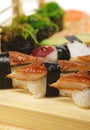 Japanese Cuisine - Sushi Set Royalty Free Stock Photo