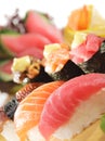 Japanese Cuisine - Sushi Set Royalty Free Stock Photo