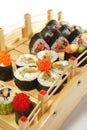 Japanese Cuisine - Sushi Set Royalty Free Stock Photo