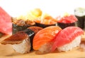 Japanese Cuisine - Sushi Set Royalty Free Stock Photo