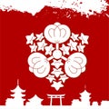 Japanese cultural ornaments. National ornaments of Japan