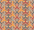Japanese Curl Curve Triangle Vector Seamless Pattern