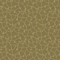 Japanese Curl Leaf Line Vector Seamless Pattern