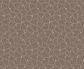 Japanese Curl Leaf Line Vector Seamless Pattern