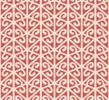 Japanese Curl Line Triangle Vector Seamless Pattern Royalty Free Stock Photo