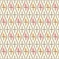 Japanese Curl Line Zigzag Vector Seamless Pattern