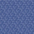 Japanese Curl Ocean Wave Vector Seamless Pattern