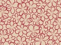 Japanese Curl Petal Flower Vector Seamless Pattern