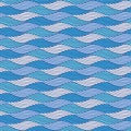 Japanese Curl Zigzag Ocean Wave Vector Seamless Pattern Royalty Free Stock Photo