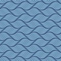 Japanese Curl Zigzag Ocean Wave Vector Seamless Pattern Royalty Free Stock Photo