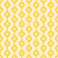 Japanese Curl Zigzag Vector Seamless Pattern