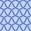 Japanese Curl Zigzag Vector Seamless Pattern