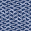 Japanese Curl Zigzag Wave Vector Seamless Pattern Royalty Free Stock Photo