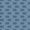 Japanese Curl Zigzag Wave Vector Seamless Pattern Royalty Free Stock Photo