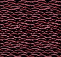 Japanese Curve Wave Vector Seamless Pattern