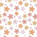 Japanese Cute Orange Cherry Blossom Pattern