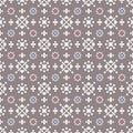 Japanese Cute Small Flower Mosaic Vector Seamless Pattern Royalty Free Stock Photo