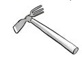 Japanese cuttle-fish hoe Garden Tool Cartoon Retro Drawing