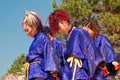 A Japanese dance troupe